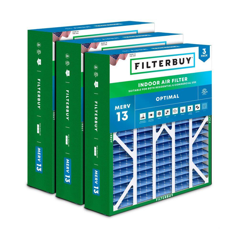 20 in. x 25 in. x 6 in. MERV 13 (FPR 10) Health Defense Pleated HVAC AC Furnace Air Filters for Aprilaire (3-Pack) price history on PriceWatchPro