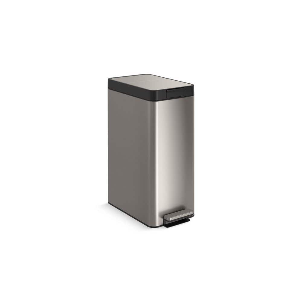 Stainless Steel 13 Gallon Fingerprint Resistant Kitchen Trash Can