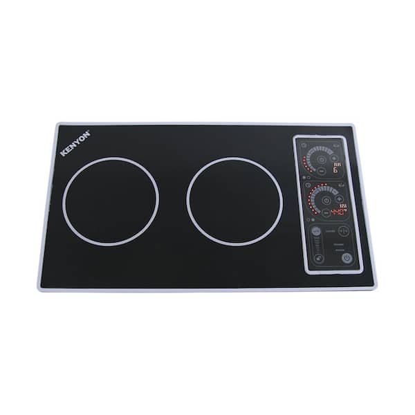 Kenyon 21 in. Smooth Top Induction Built-In Cooktop in Black with 2-Elements Including Mat