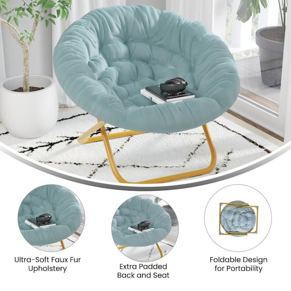 Fold up best sale papasan chair