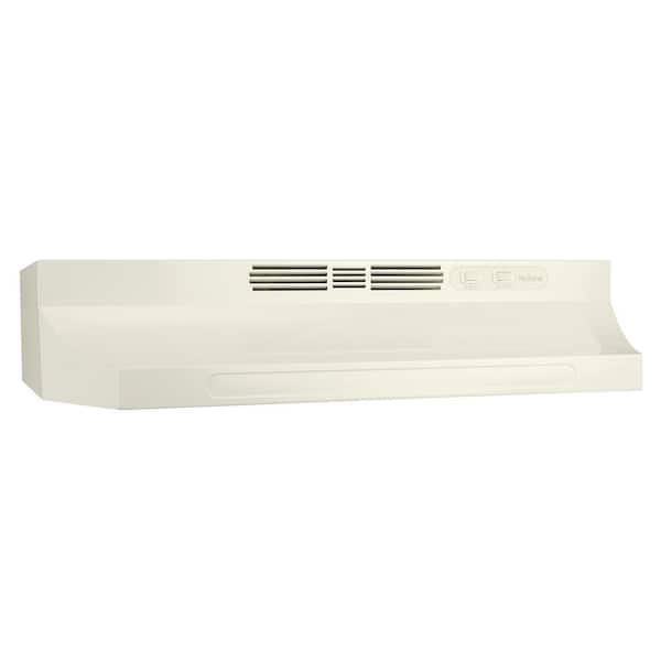 Broan-NuTone RL6200 Series 24 in. Ductless Under Cabinet Range Hood with Light in Bisque