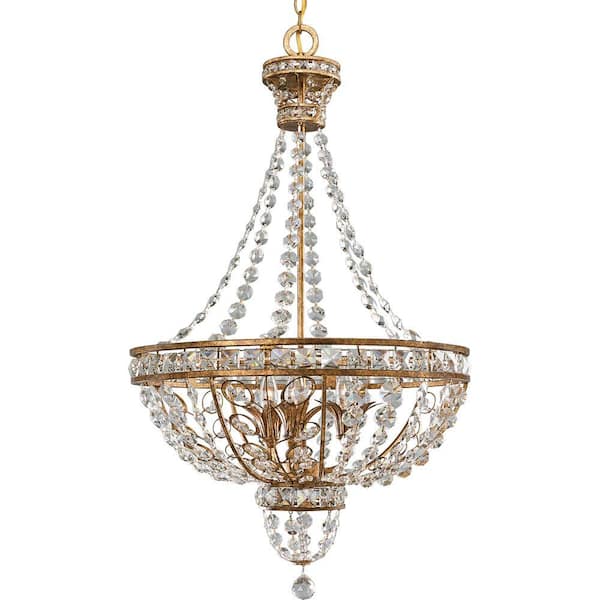 Progress Lighting Palais Collection 3-Light Imperial Gold Chandelier