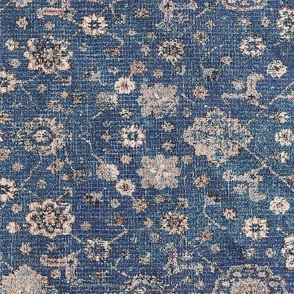 Jessica Simpson Chinille Fringe Machine Washable Blue 2 ft Jessica Simpson Chinille Fringe Machine Washable Blue 2 ft