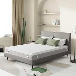4 in. Gel Memory Foam Twin Mattress Topper Enhance Cooling Supportive and Pressure Relieving, Ideal For All Bed Frames