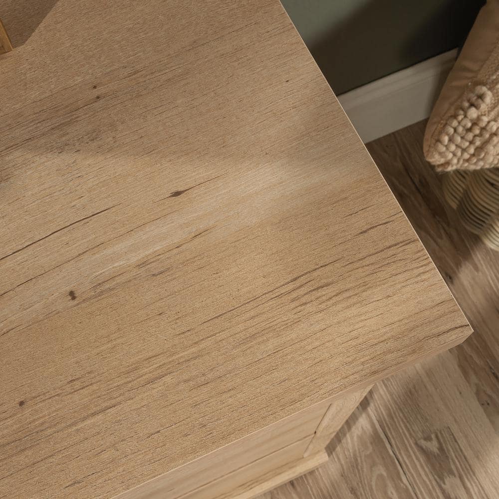 Prime Oak Double Dresser with Black Hardware and Deep Drawers