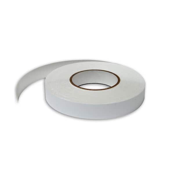 Ceilume 1 in. Wide x 100 ft. Long Roll Deco-Tape White Self-Adhesive Decorative Grid Tape
