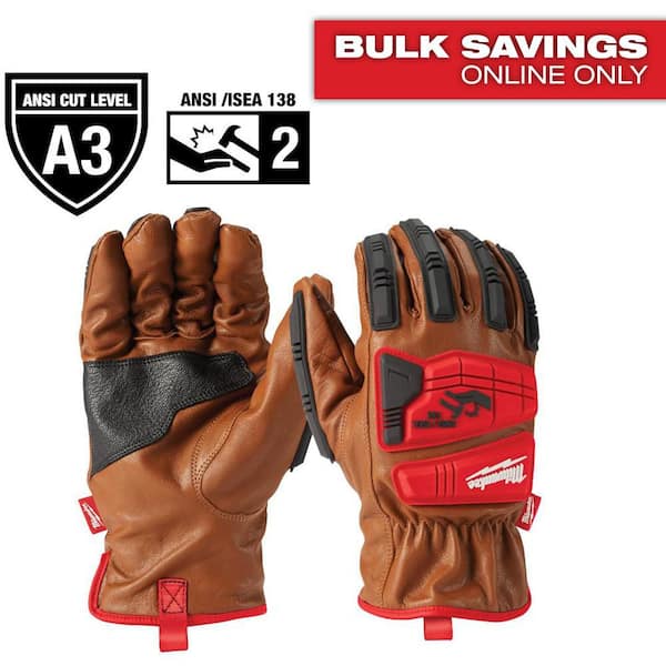 Milwaukee X-Large Level 3 Cut Resistant Goatskin Leather Impact Gloves