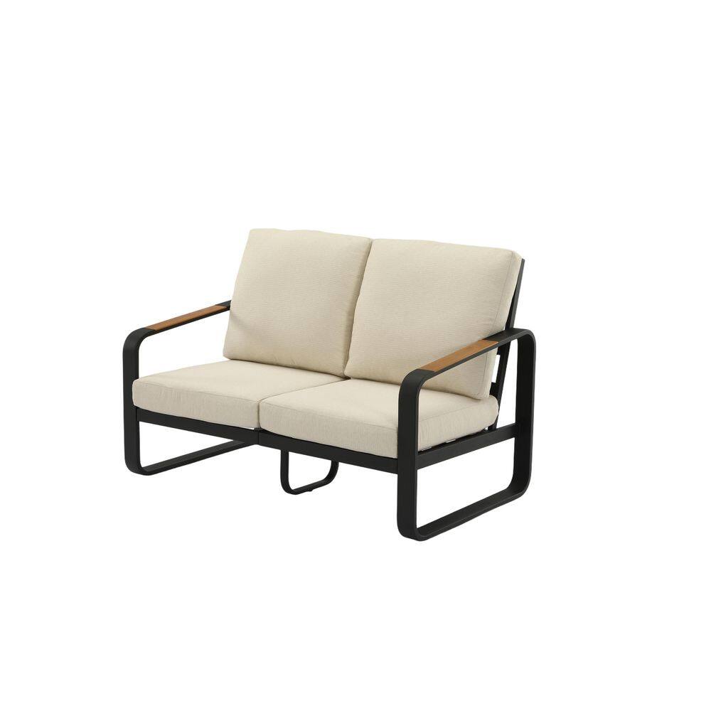54.3'' Wide Polyester 2-Seater Removable Cushion Loveseat in Beige price history on PriceWatchPro