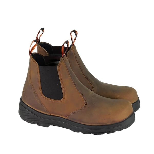 Composite Safety Toe Boot Pull-On With Translucent Bottom Thorogood Men's Thoro-Flex Series 6 Quick Release 