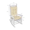 Gripper Twillo Jumbo Rocking Chair Cushion Set - Stone