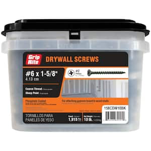 #6 x 1-5/8 in. #2 Phillips Bugle Head Coarse Thread Drywall Screws 10 lb. Box