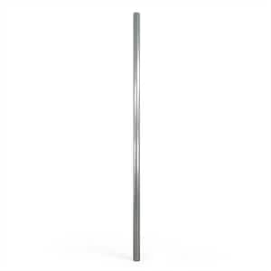 Silver Galvanized 1-7/8 in. x 1-7/8 in. x 7 ft. Steel Line Chain Link Fence Post (1 Pack)
