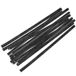 20-Piece 12 in. Rebar Stakes, 3/8 in. Thick Heavy Duty Steel Rebar Ground Anchor Stakes