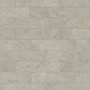 Slate Silver 3 in. x 12 in. Stone Look Porcelain Floor and Wall Tile (3.39 sq. ft./Case)
