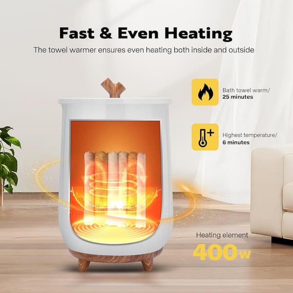 VIVOHOME 20L Electric Towel Warmer Bucket with Timer and