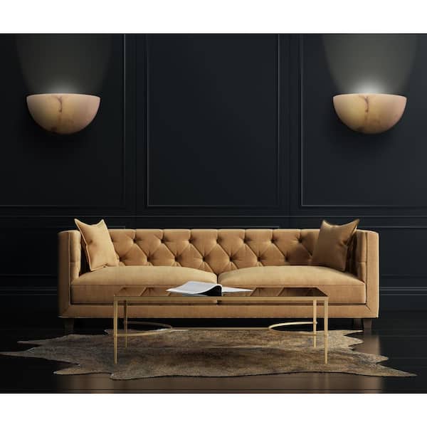 Metro 1 Light Alabaster Dust Wall Sconce