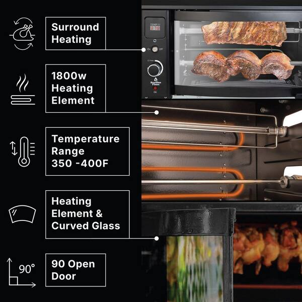 キッチン家電 Sorabin BRAZILIAN FLAME 2-Skewer Brazilian Rotisserie Portable Electric