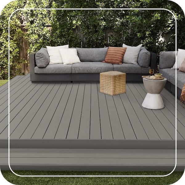 BEHR PREMIUM - 1 qt. #SC-137 Drift Gray Solid Color Waterproofing Exterior Wood Stain and Sealer