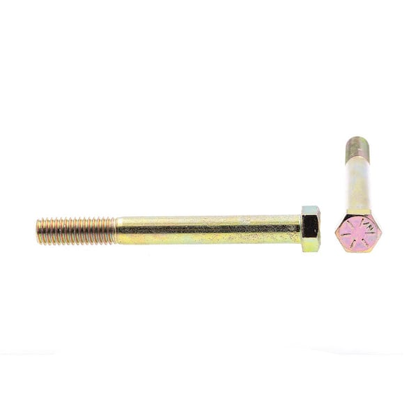 14 Grade 8 Yellow Zinc Finish Steel Hex Cap Screw 10 Pack Fastenal 7/16" 14 Grade 8 Yellow Zinc Finish Steel Hex Cap Screw 10 Pack Fastenal 7/16"