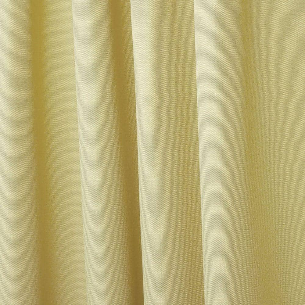 Sundress Yellow Polyester Light-Filtering Tab Top Curtain Panels