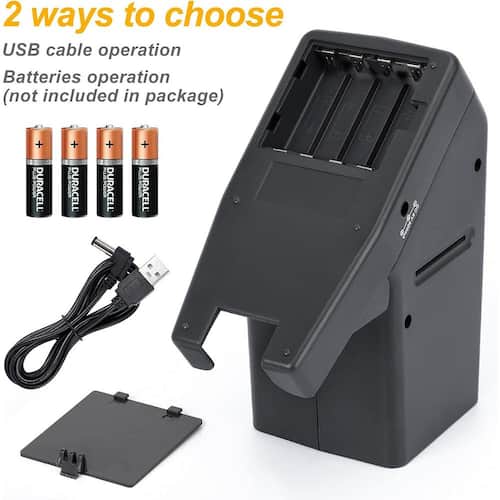 Film Negative and Slide Viewer with 3 x Magnification and LED Lighted Illuminated Viewing, USB Powered Electrical