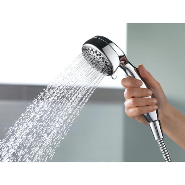 7-Spray Wall Mount Handheld Shower Head 1.8 GPM in Chrome