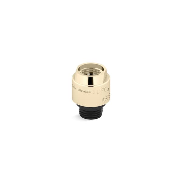 KOHLER Persona Vacuum Breaker 1/2 in. x 1/2 in. in Vibrant French Gold
