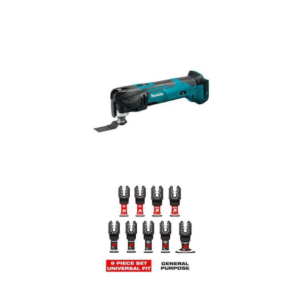18V LXT Cordless Oscillating Multi-Tool with Adapters and 9-Piece Universal Blade Set