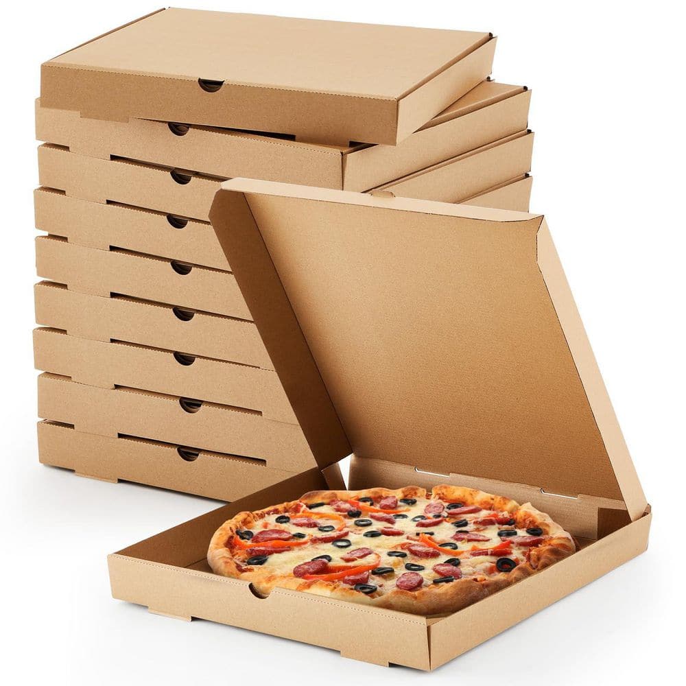 16 in. x 16 in. Grease Resistant Kraft Takeout Containers, Corrugated Pizza Boxes for Cake, Cookies, Food (10-Pack) price history on PriceWatchPro