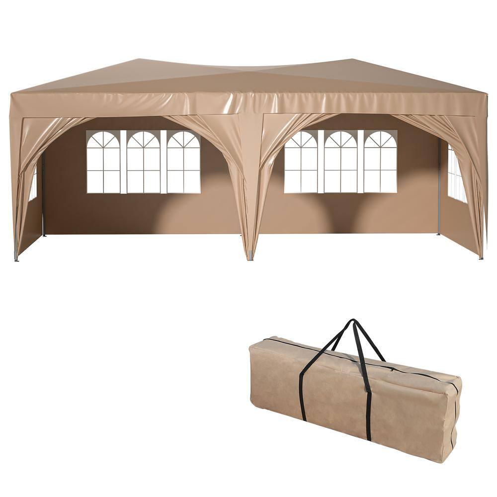 10 ft. x 20 ft. Pop Up Canopy Outdoor Portable Party Folding Tent with Carr