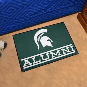 Michigan State Spartans Alumni Green 1.5 ft. x 2.5 ft. Starter Area Rug