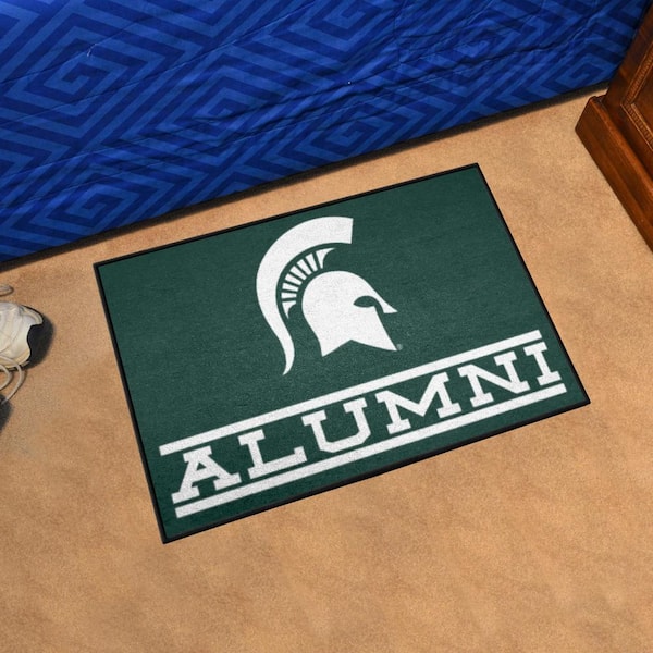 Michigan State Spartans Alumni Green 1.5 ft. x 2.5 ft. Starter Area Rug