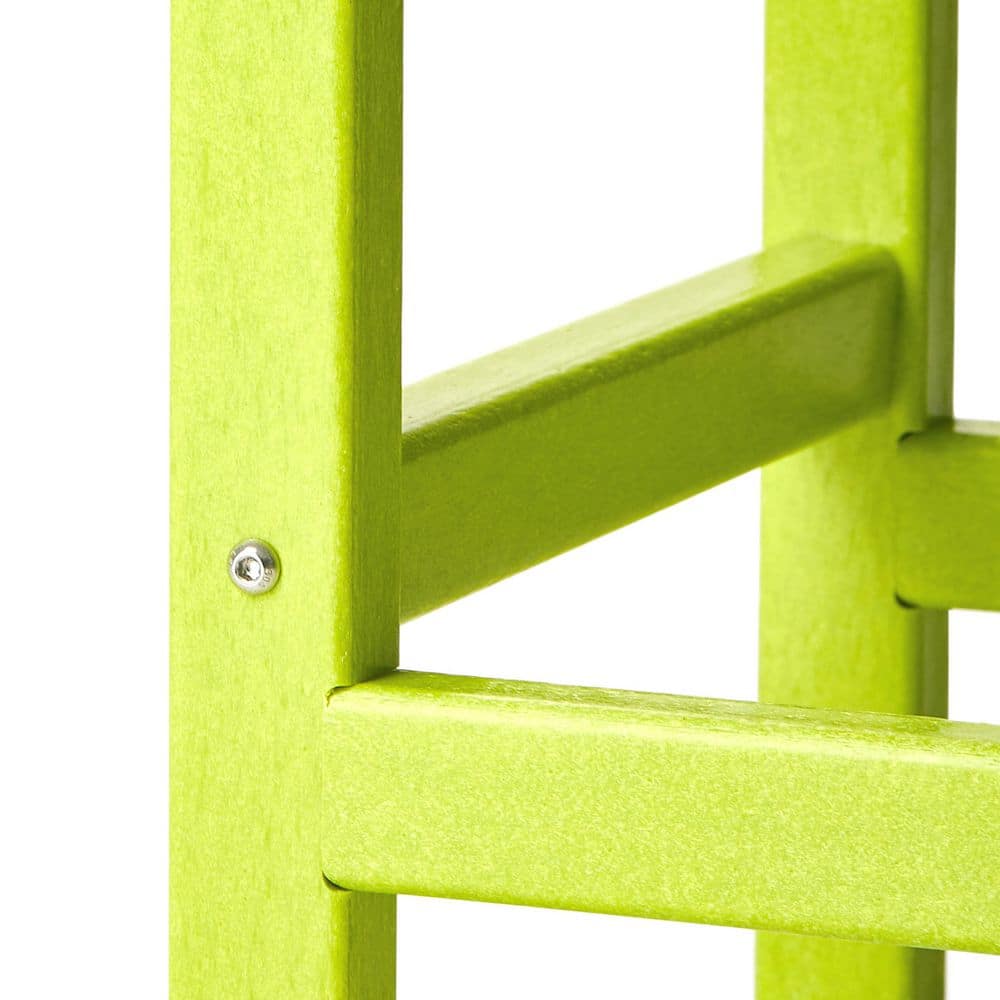 Lime HDPE Adirondack Outdoor Patio Side Table