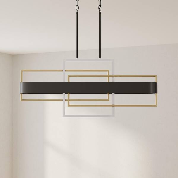 Progress Lighting Adagio Collection 6-Light Matte Black Luxe