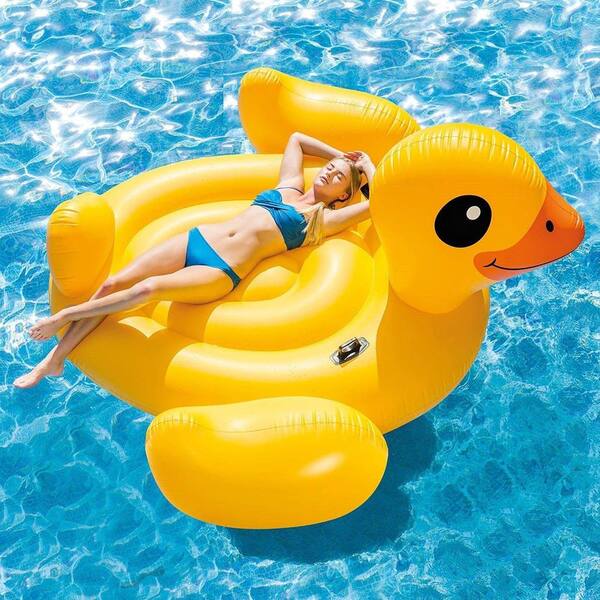 Intex Mega Extra-Large Duck Island Swimming Pool Float (1-Pack)