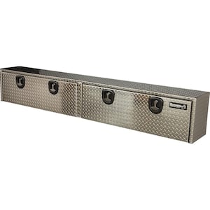 96 in. Diamond Tread Aluminum Top Mount Truck Tool Box