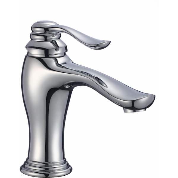Unbranded Roxy Single Handle High Arc Deck Mount Bathroom Faucet with Deckplate Included in Chrome 3.3 in. W 16GS-28835