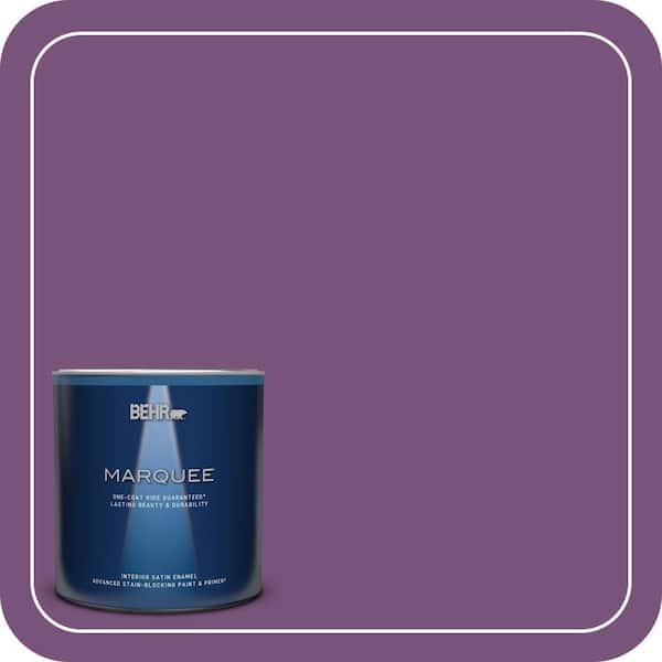 BEHR MARQUEE 1 qt. #MQ4-62 Birthstone One-Coat Hide Satin Enamel Interior Paint & Primer