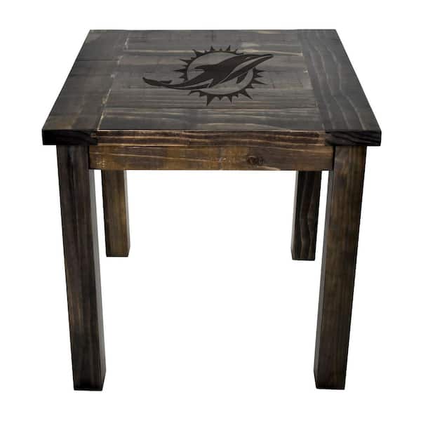 IMPERIAL Miami Dolphins Reclaimed Side Table
