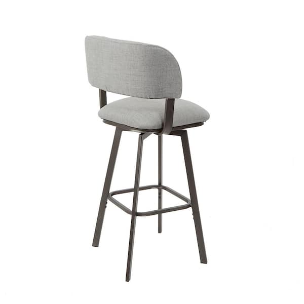 Silverwood Furniture Reimagined Adler, Fabric Swivel Bar Stools With Back Supports
