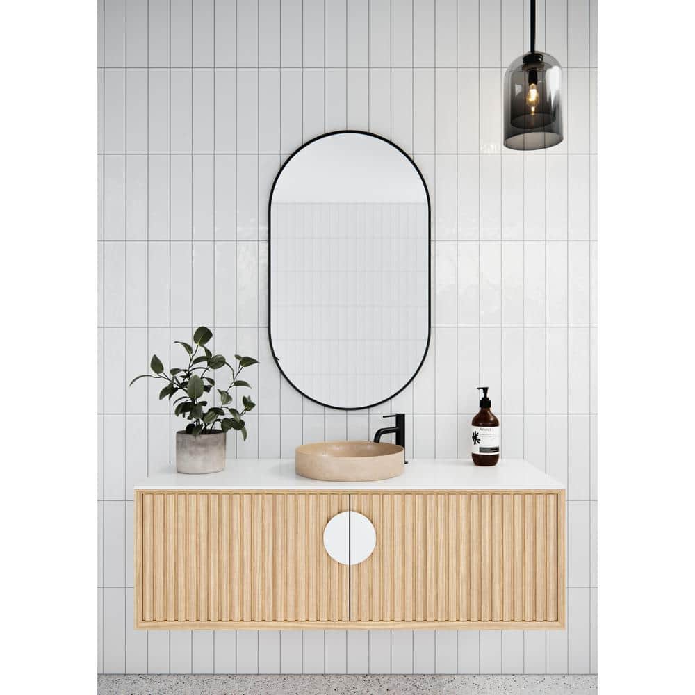 Black Stainless Steel Recessed Medicine Cabinet with Mirror