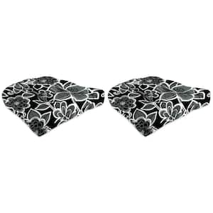 19 in. L x 19 in. W x 4 in. T Outdoor Square Wicker Seat Cushion in Halsey Shadow (2-Pack)