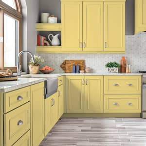 1 gal. #P300-5 Upbeat Semi-Gloss Enamel Interior/Exterior Cabinet, Door & Trim Paint