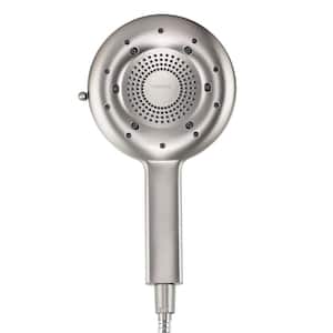 Nebia Corre 4-Spray Patterns with 1.5 GPM 6.5 in. Wall Mount Fixed and Handheld Shower Head in Brushed Nickel