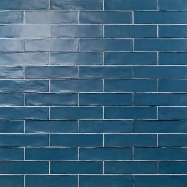 Matte Ceramic Subway Wall Tile, Blue Ceramic Subway Tile