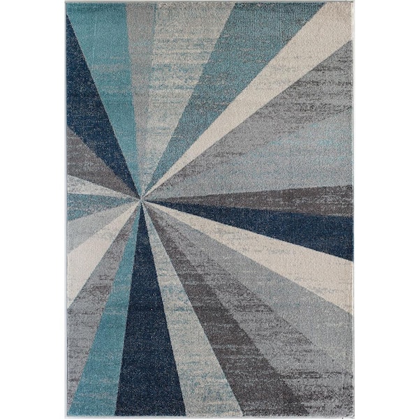 Kaia Hale Blue 5 ft. x 7 ft. Area Rug