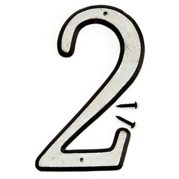 HY-KO 4 in. Reflective Plastic Number 2