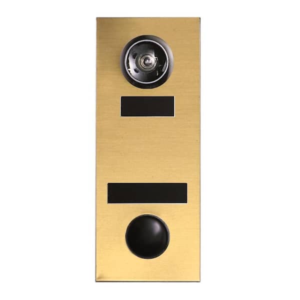 Auth-Chimes 145 Degree Anodized Gold Door Viewer with Mechanical Chime