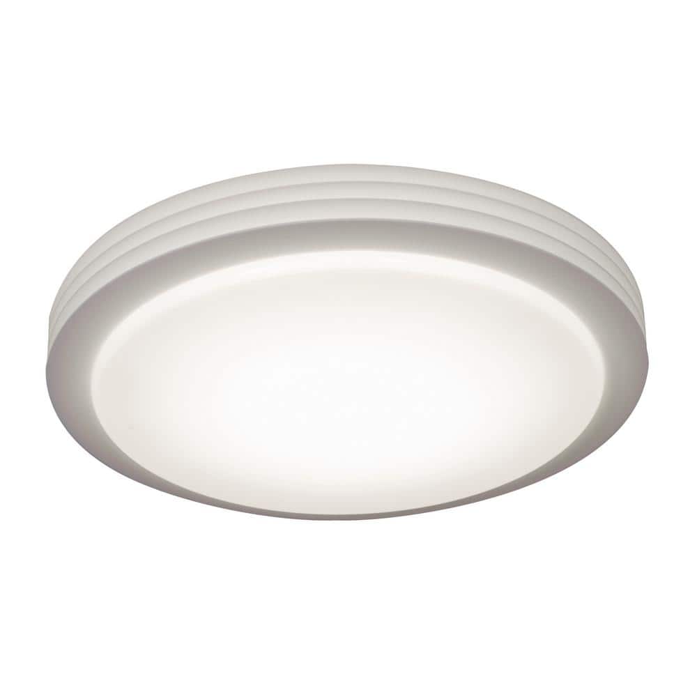 Lenox Contemporary White Glass LED Flush Mount Ceiling Bowl 23"