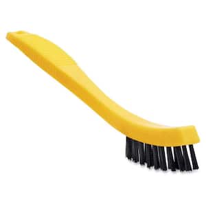 Commercial 0.80 in. Plastic Tile and Grout Cleaning Brush with Hang-Up Hole